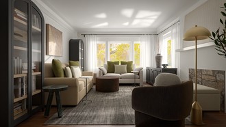 Organic Modern Living Room by Havenly Interior Designer Yarin