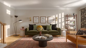 Modern, Eclectic Living Room by Havenly Interior Designer Estefania