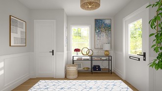 Modern, Classic, Glam, Transitional, New Classic Entryway by Havenly Interior Designer Rachel