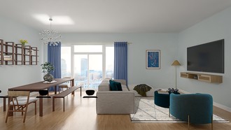 Modern, Eclectic Living Room by Havenly Interior Designer Sebastian