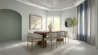Modern, Warm Transitional Dining Room by Havenly Interior Designer Sofia