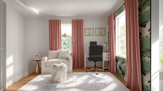 Modern, Classic, Glam Office by Havenly Interior Designer Marcela