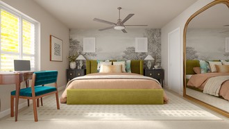Contemporary, Eclectic, Transitional Bedroom by Havenly Interior Designer Camila