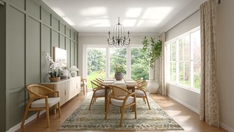 Contemporary, Classic, Traditional, Farmhouse, Transitional, Vintage, New Classic, Modern Cottage, Traditional Charm Dining Room by Havenly Interior Designer Danie