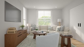 Classic, Coastal Living Room by Havenly Interior Designer Rachel