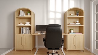 Contemporary, Modern, Coastal Office by Havenly Interior Designer Ana