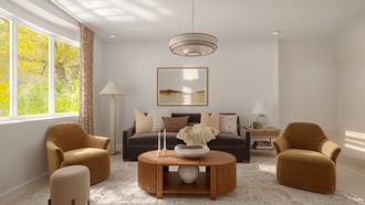 Organic Modern, Warm Transitional, New Classic, Modern Cottage, Traditional Charm Living Room by Havenly Interior Designer Candice