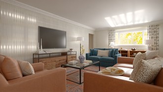Organic Modern, Warm Transitional Living Room by Havenly Interior Designer Wan