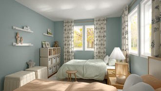 California Cool, Warm Transitional Bedroom by Havenly Interior Designer Wan