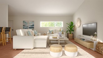 Modern, Classic, Coastal Living Room by Havenly Interior Designer Jamie