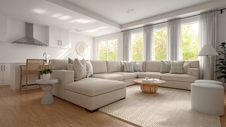 Contemporary, Coastal, Traditional Living Room by Havenly Interior Designer Lindsay