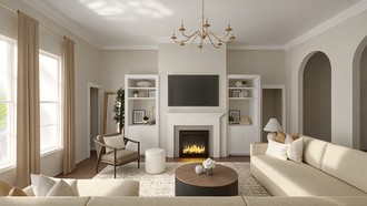 Classic, Transitional, New Classic Living Room by Havenly Interior Designer Maria