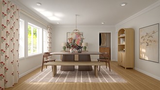 Eclectic Dining Room by Havenly Interior Designer Leah