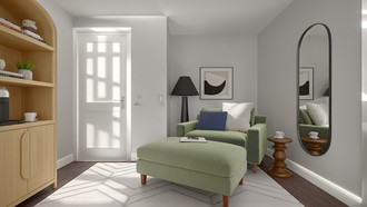 Modern, Transitional Reading Room by Havenly Interior Designer Estefania