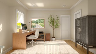 Midcentury Scandi, Organic Modern Office by Havenly Interior Designer Paola