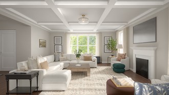Transitional, New Classic, Modern Cottage Living Room by Havenly Interior Designer Maria