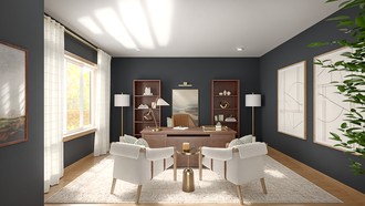 Transitional, Library, Vintage Office by Havenly Interior Designer Taylor