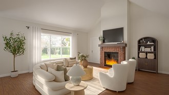 Classic, Transitional, Classic Contemporary, Midcentury Scandi, Organic Modern, Warm Transitional Living Room by Havenly Interior Designer Mikaela