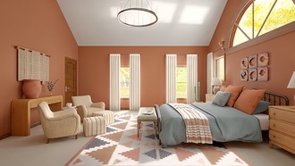 Eclectic, Southwest Inspired Bedroom by Havenly Interior Designer Jacqueline