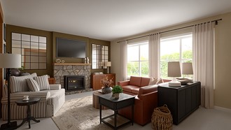 Traditional, Farmhouse, Rustic Living Room by Havenly Interior Designer Ana