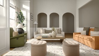 Contemporary, Modern, Classic, Traditional, Farmhouse, Rustic, Transitional, Warm Transitional Living Room by Havenly Interior Designer Sofia