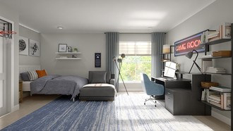 Modern, Warm Transitional Bedroom by Havenly Interior Designer Erin