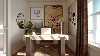 Contemporary, Contemporary Luxe Office by Havenly Interior Designer Camila
