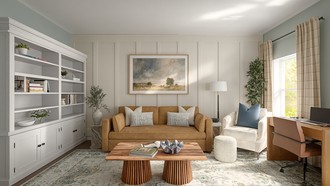 Transitional, Vintage Living Room by Havenly Interior Designer Maria