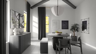 Contemporary, Modern, Minimal Dining Room by Havenly Interior Designer Adelaida