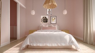 Bohemian, Glam, Preppy Bedroom by Havenly Interior Designer Sofia