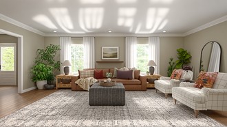 Modern Cottage Living Room by Havenly Interior Designer Erin