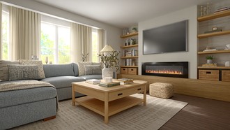 Contemporary, Coastal Living Room by Havenly Interior Designer Camila