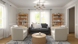 Classic, Coastal, Classic Coastal Reading Room by Havenly Interior Designer Rachel