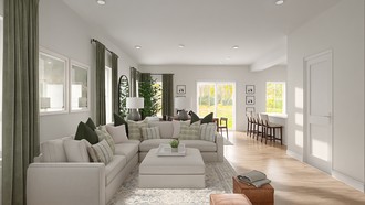 Classic, Transitional, Library, Vintage, Organic Modern, Warm Transitional Living Room by Havenly Interior Designer Taylor