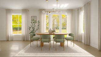 Glam, Minimal, Organic Modern Dining Room by Havenly Interior Designer Nicole