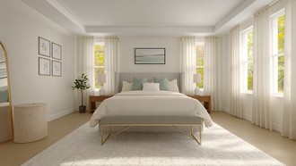Glam, Minimal, Organic Modern Bedroom by Havenly Interior Designer Nicole