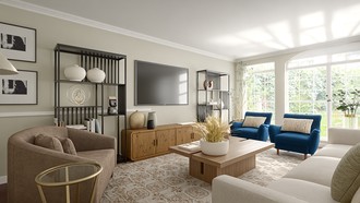 Modern, Traditional, Transitional Living Room by Havenly Interior Designer Ana