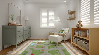 Warm Transitional Nursery by Havenly Interior Designer Erin