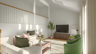 Classic, Transitional, Warm Transitional Living Room by Havenly Interior Designer Mikaela