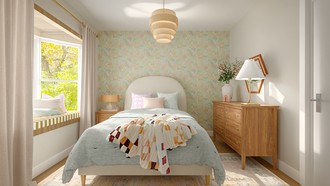 Midcentury Modern, Scandinavian Bedroom by Havenly Interior Designer Wan