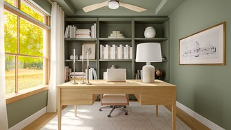 Classic, Transitional Office by Havenly Interior Designer Estefania
