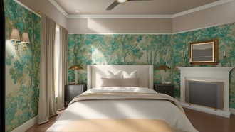 Warm Transitional, New Classic, Traditional Charm Bedroom by Havenly Interior Designer Candice