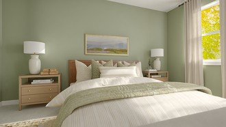 Warm Transitional Bedroom by Havenly Interior Designer Kennedy