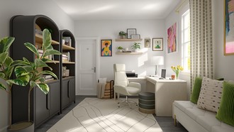 Organic Modern Office by Havenly Interior Designer Akira