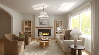 Classic, Transitional, Organic Modern, Warm Transitional Living Room by Havenly Interior Designer Mikaela