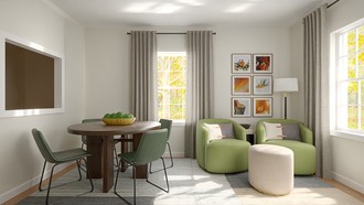 Midcentury Scandi, Organic Modern, Warm Transitional Office by Havenly Interior Designer Maria