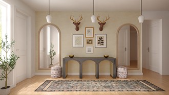 Eclectic, Bohemian Entryway by Havenly Interior Designer Jacqueline