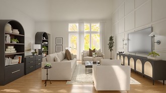 Classic, Traditional, Transitional, Organic Modern, Warm Transitional, Traditional Charm Living Room by Havenly Interior Designer Mikaela