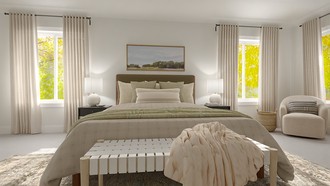 Warm Transitional Bedroom by Havenly Interior Designer Kennedy