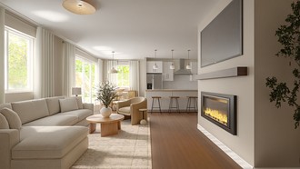 Contemporary, Modern, Contemporary Luxe, Midcentury Scandi, Organic Modern, California Cool, Warm Transitional Living Room by Havenly Interior Designer Danie